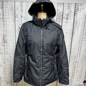 Women's Charcoal Hooded Jacket